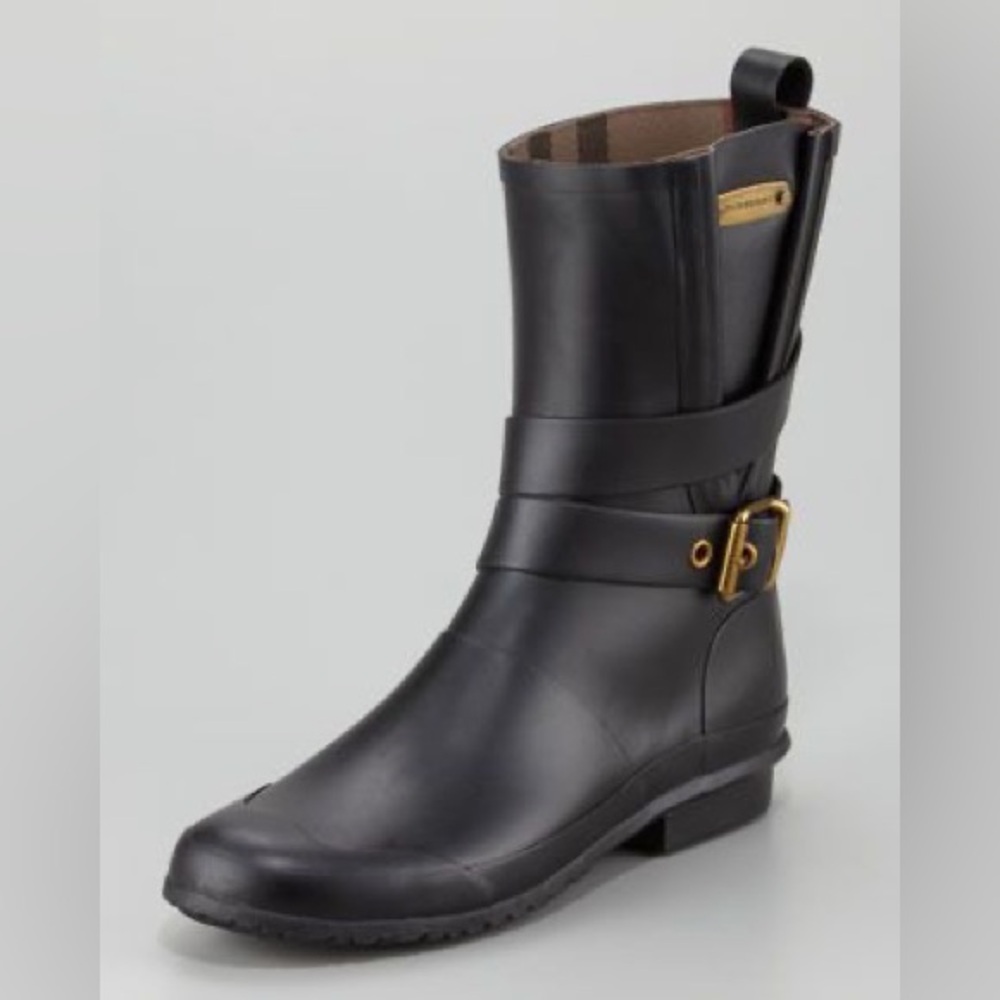 EEUC Burberry Mid-strap Rain Boot